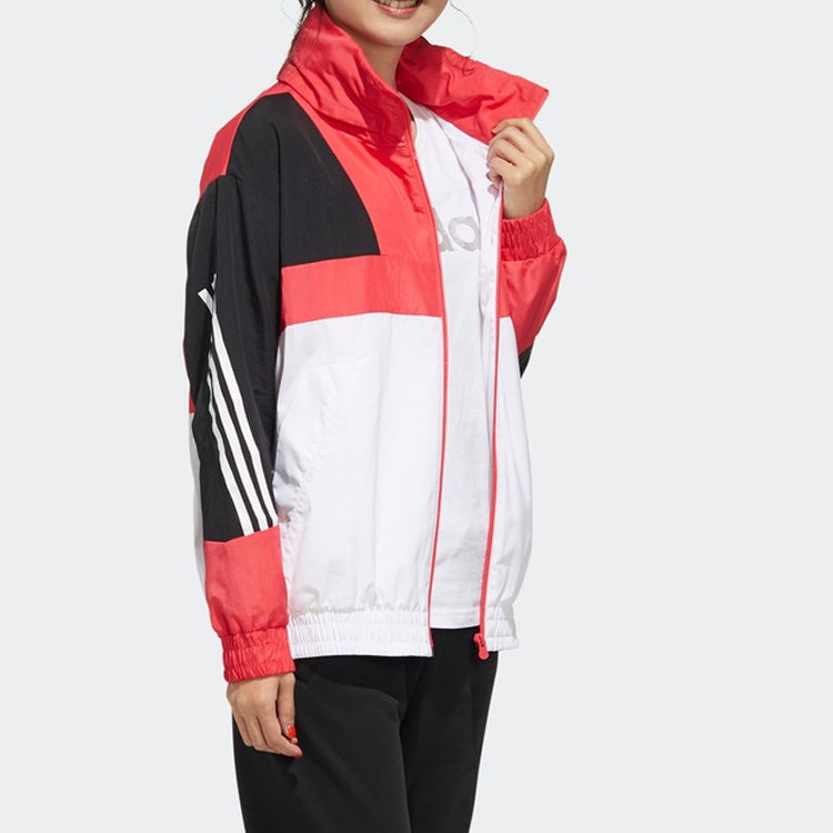 (WMNS) adidas neo Printing Hooded Jacket Pink FU1069