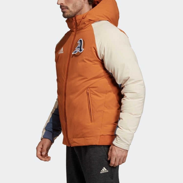 adidas Outdoor protection against cold Stay Warm hooded down Jacket Khaki Brown FM2874