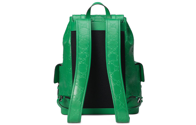 Gucci GG Printing Embossing Backpack Green 625770-1W3BN-3776
