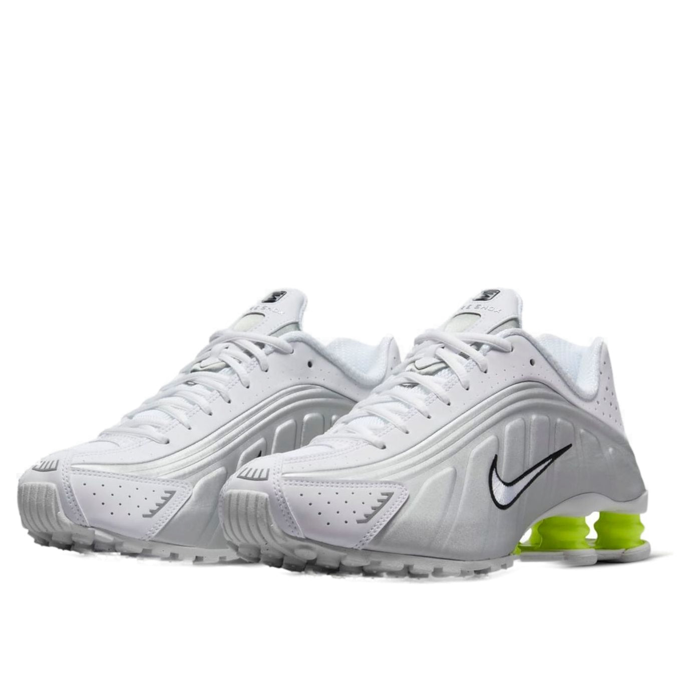 (WMNS) Nike Shox R4 'White Metallic Silver' AR3565-102