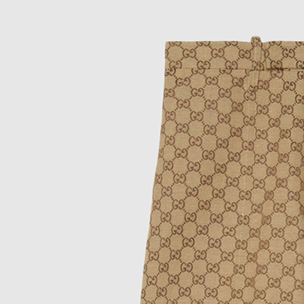 (WMNS) Gucci GG Canvas Trousers 'Camel Ebony' 774893-ZAF4S-2580
