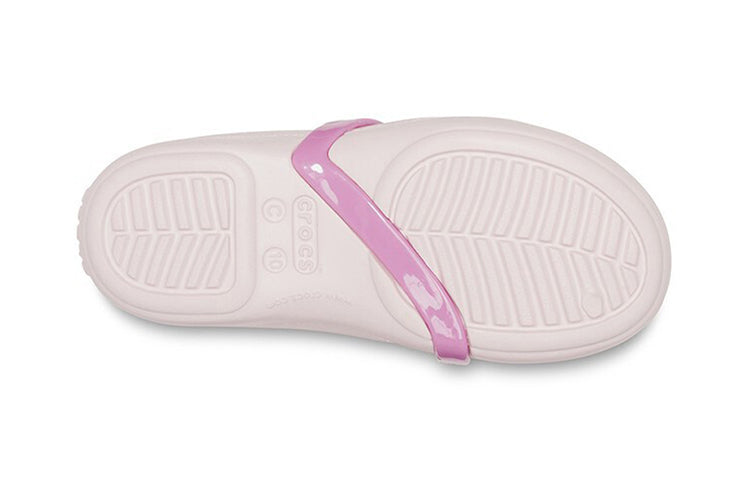 (PS) Crocs Lina Charm Flat Flowers Pale Pink Sandals 205529-6PI