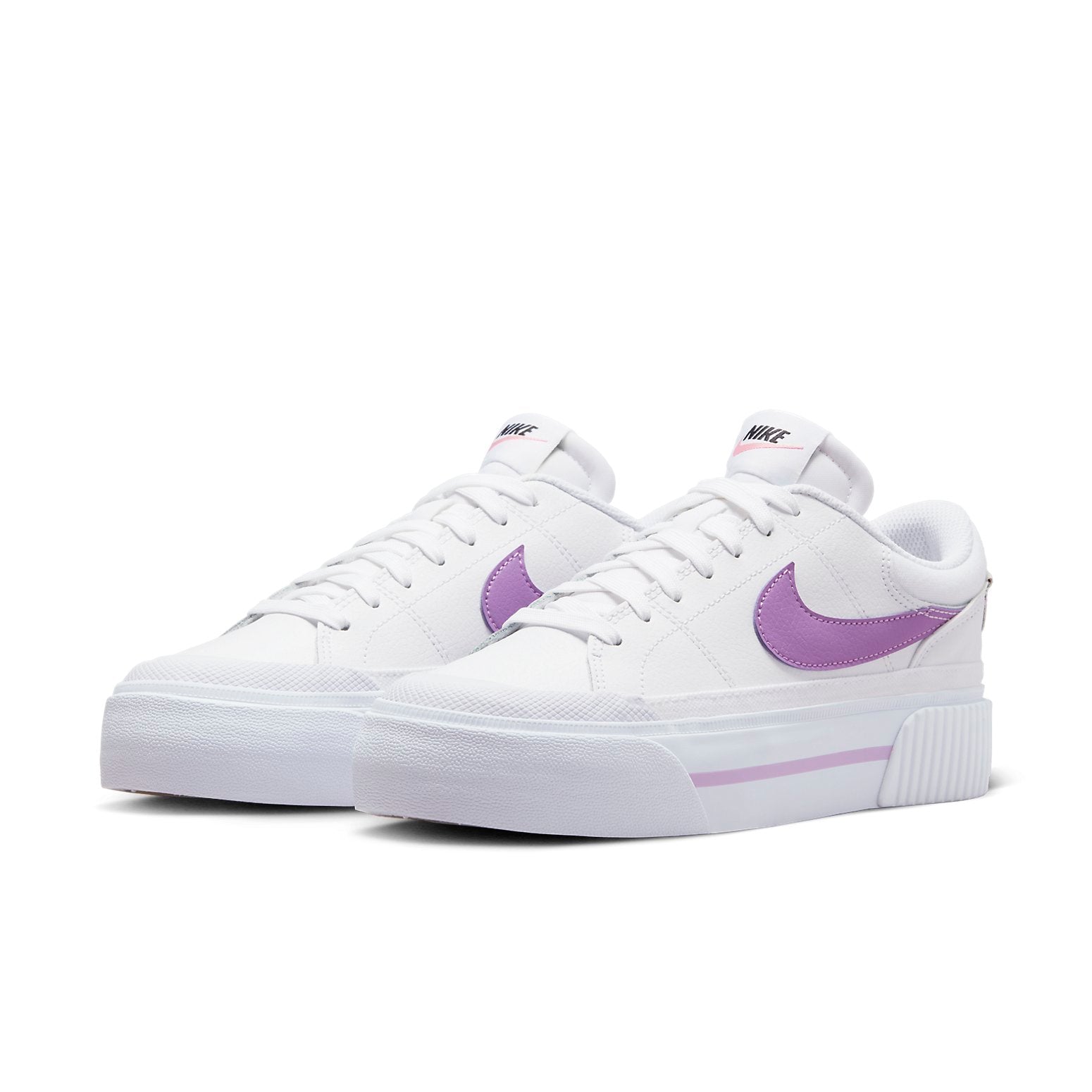 (WMNS) Nike Court Legacy Lift 'White Rush Fuchsia' DM7590-103