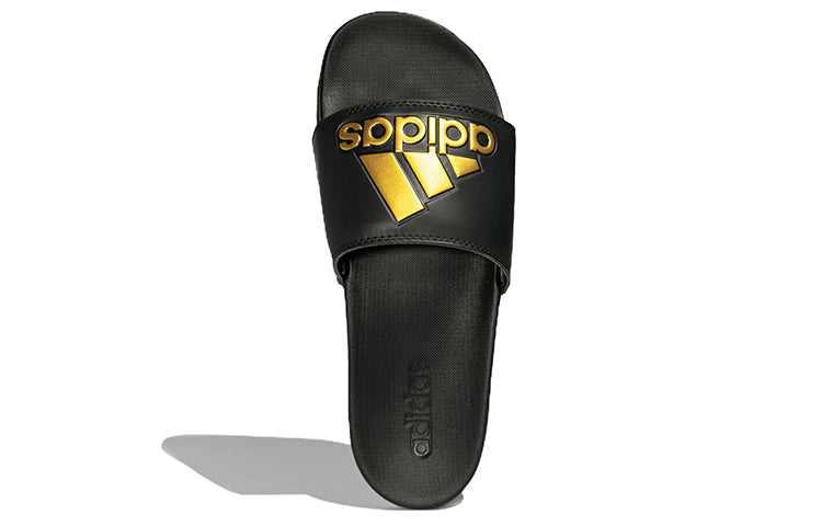 adidas Adilette Comfort Slide 'Core Black Gold Metallic' GY1946