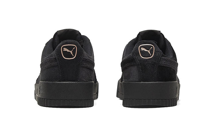 (WMNS) PUMA Carina Velvet Black/Gold 375886-01
