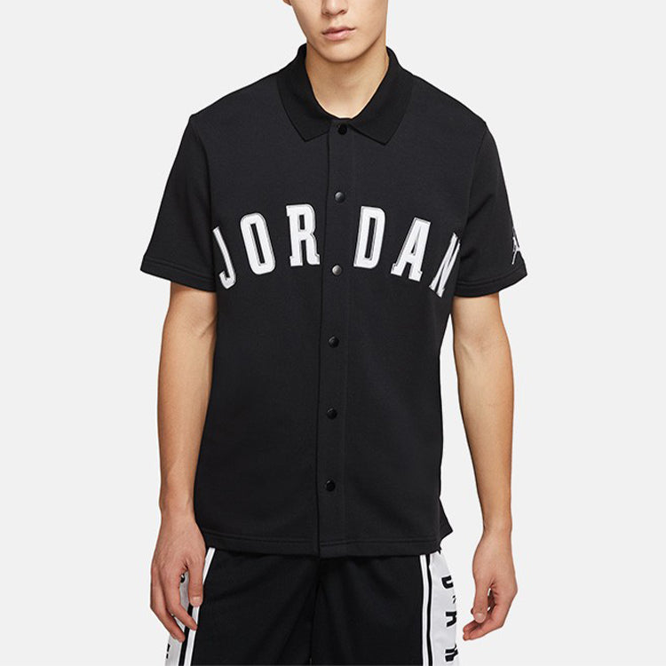 Air Jordan Athleisure Casual Sports Basketball Short Sleeve Black AJ1111-010
