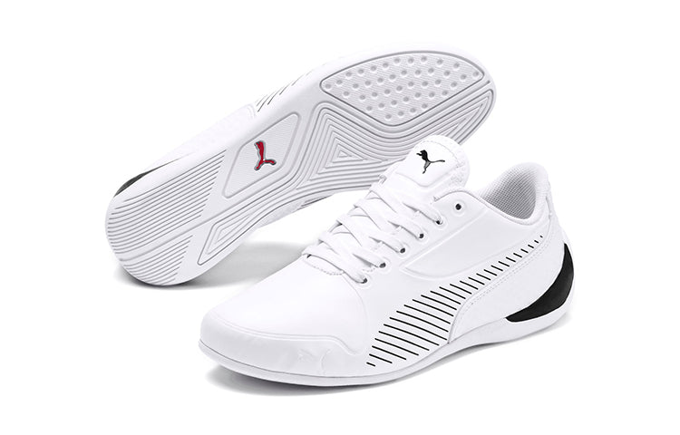 (GS) PUMA Ferrari Drift Cat 7s Ultra Low Top Running Shoes White/Black 306426-02