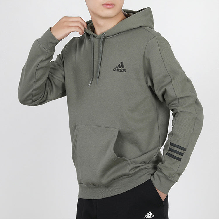 adidas E COMF HD SWT Casual Sports Hooded Sweater Men Army Green GD5446