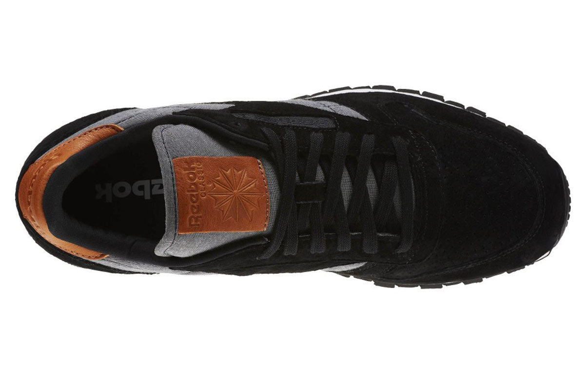 Reebok Cl Leather Running Shoes Black/Grey BD1664