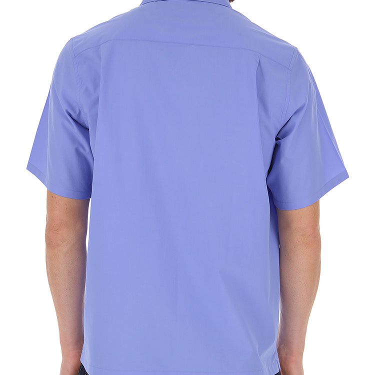Men's KENZO Logo Printing Short Sleeve Shirt Blue FA55CH5291NC-66