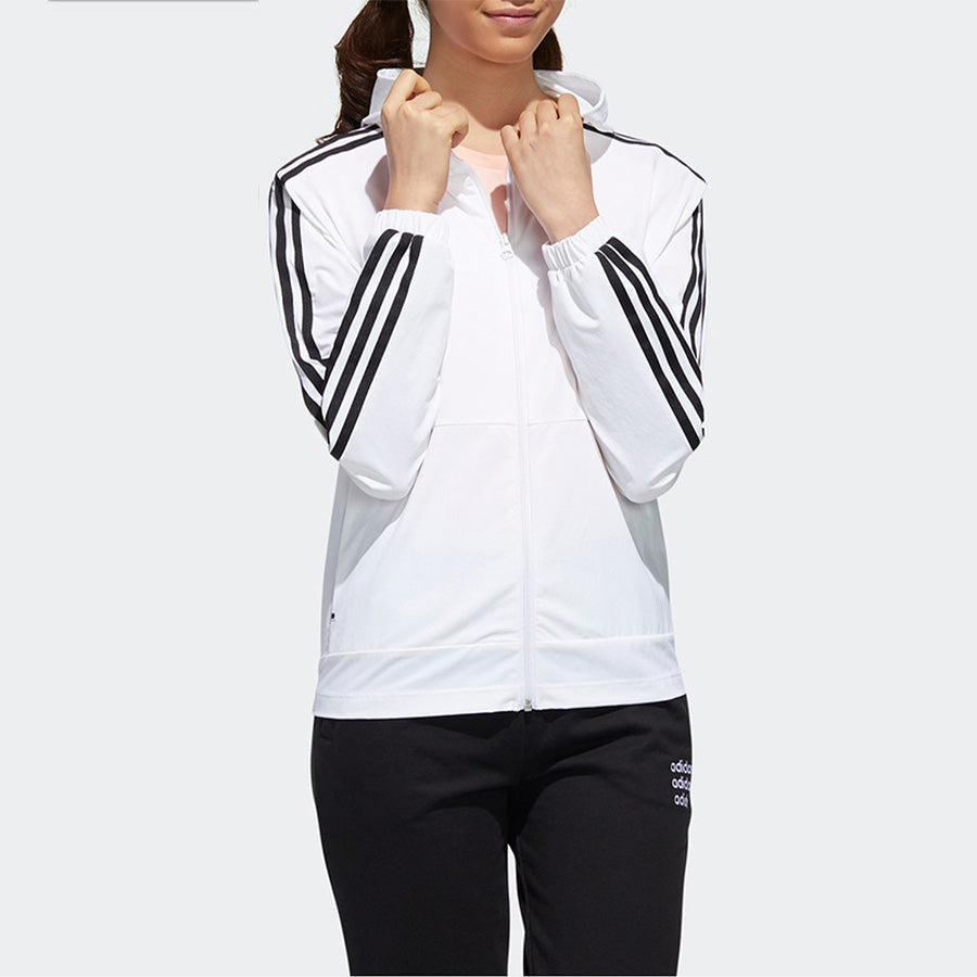 (WMNS) adidas neo W ESNTL 3S WB hooded Sports Jacket White GJ7945