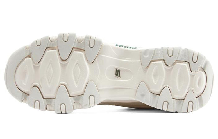 (WMNS) Skechers D'Lites 2.0 'White Green' 896152-NTOL