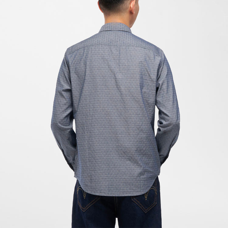 Men's Levis Lapel Loose Gray Shirt 14249-0007