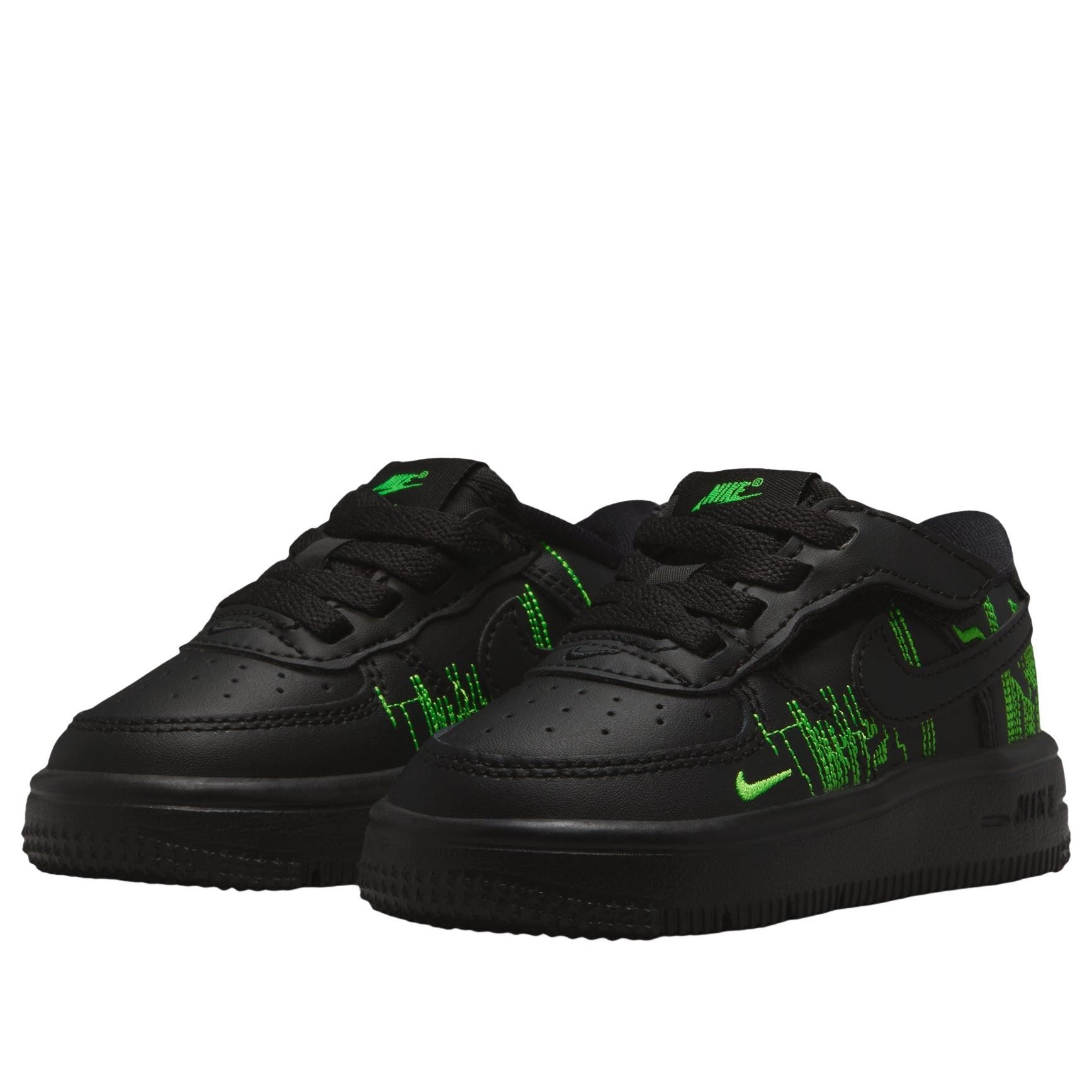 (TD) Nike  Force 1 Low LV8 4 EasyOn 'Black Green' II0764-001