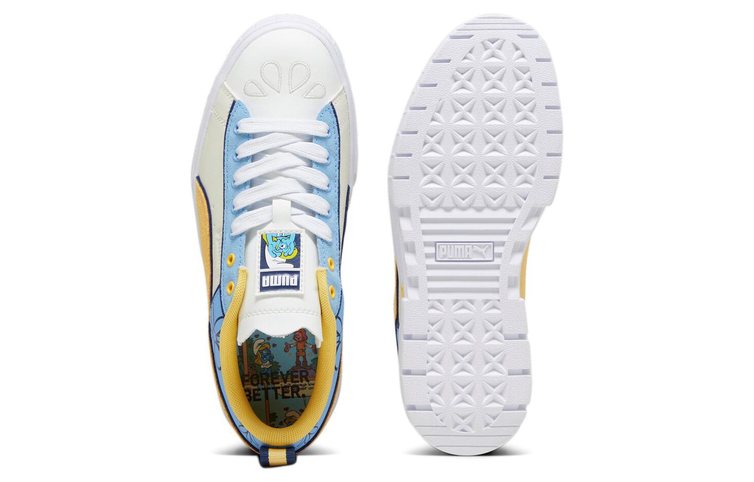 (WMNS) PUMA Mayze x SMURF 'White Flaxen' 394874-01