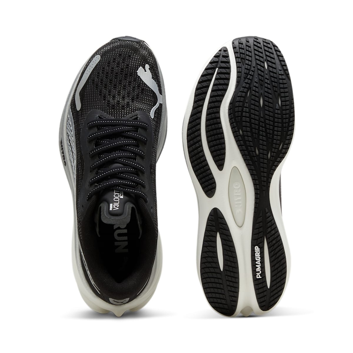 (WMNS) PUMA Velocity Nitro 3 'Black Silver' 377749-01