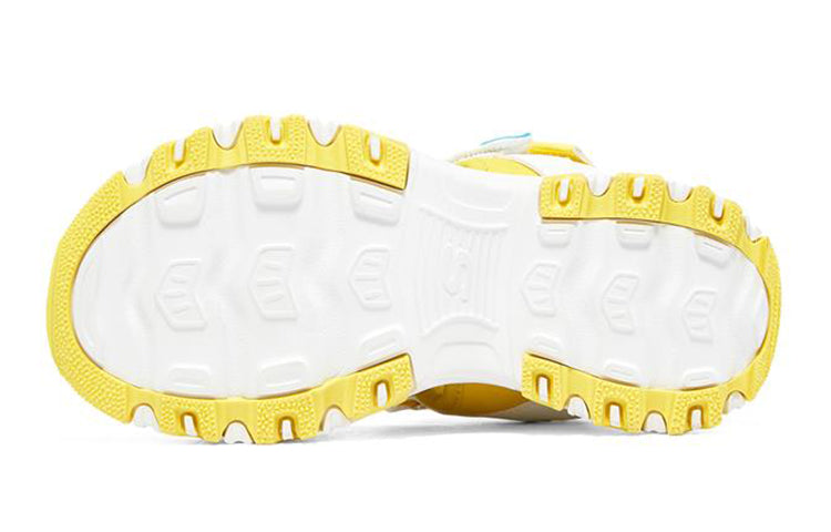 (GS) Skechers D'Lites 'White Yellow Grey' 317020L-WYL