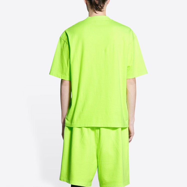 Balenciaga BB Corporate T-shirt Medium Fit 'Yellow' 612966TJV877110