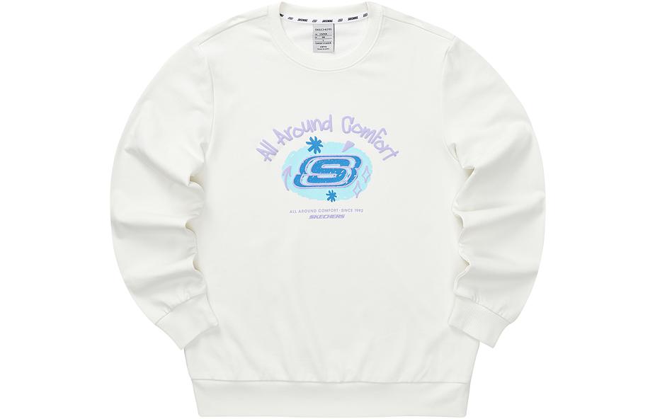 Skechers Graphic Crew Sweater 'Black White Pink Blue Grey' L322U085
