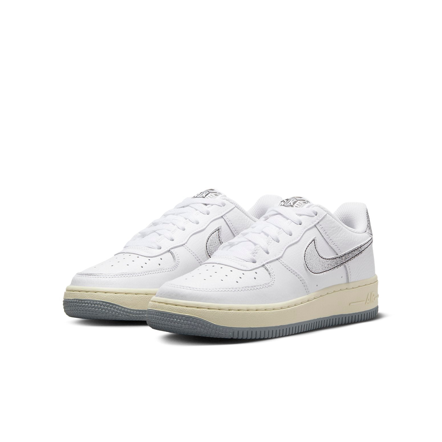 (GS) Nike Air Force 1 Low LV8 3 'White Smoke Gray' DX1657-100