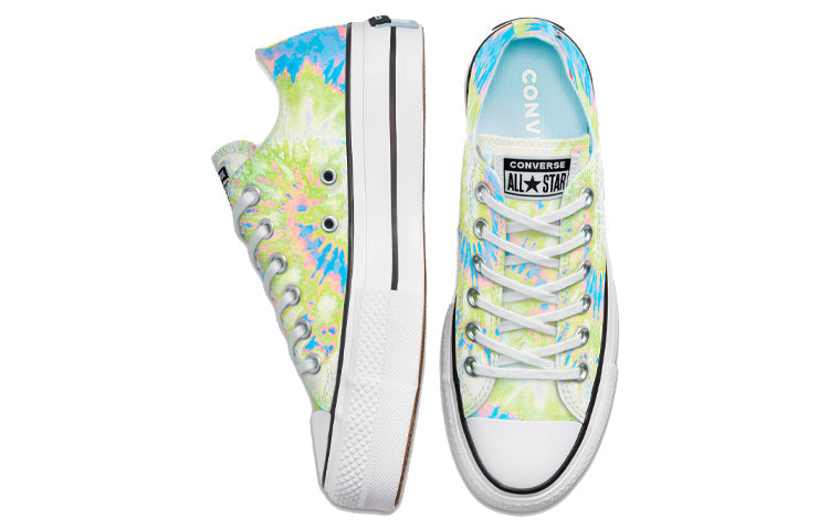 (WMNS) Converse Chuck Taylor All Star Blue Green Tie Dye Sneakers 'Blue Green' 569043C