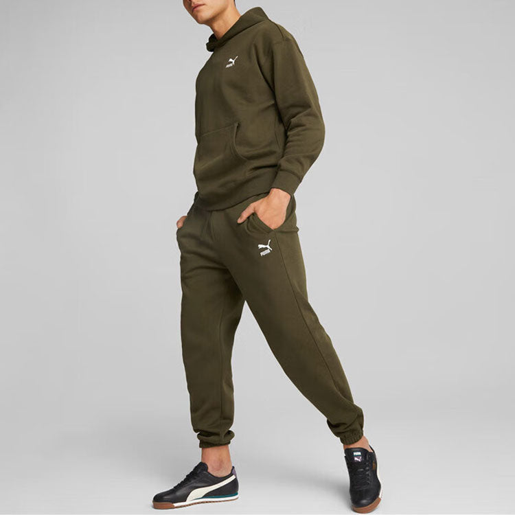 PUMA Relaxed Hoodie 'Olivegreen' 537720-62