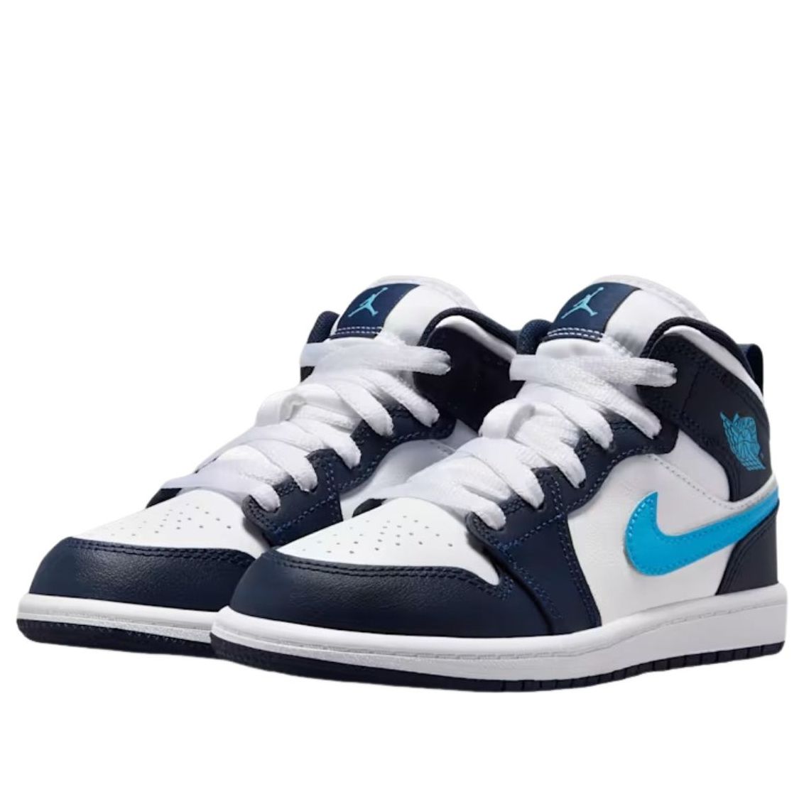 (PS) Air Jordan 1 Mid 'Obsidian Dark Powder Blue' DQ8424-404