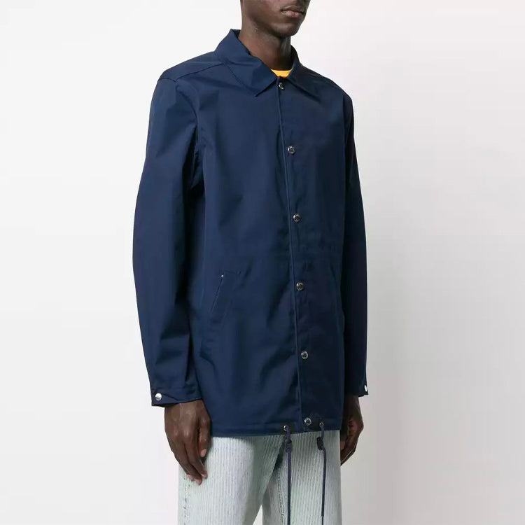 Men's KENZO Back Alphabet Logo lapel Jacket Navy Blue FA55OU3641NK-77