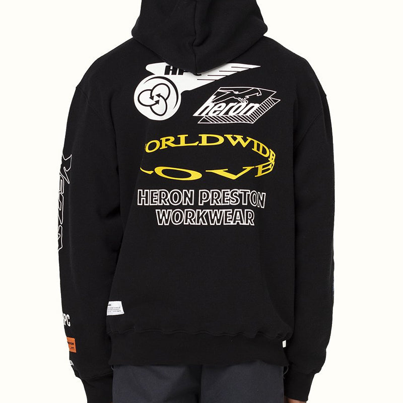 Men's HERON PRESTON Logo Printing Black HMBB011F20JER0011001
