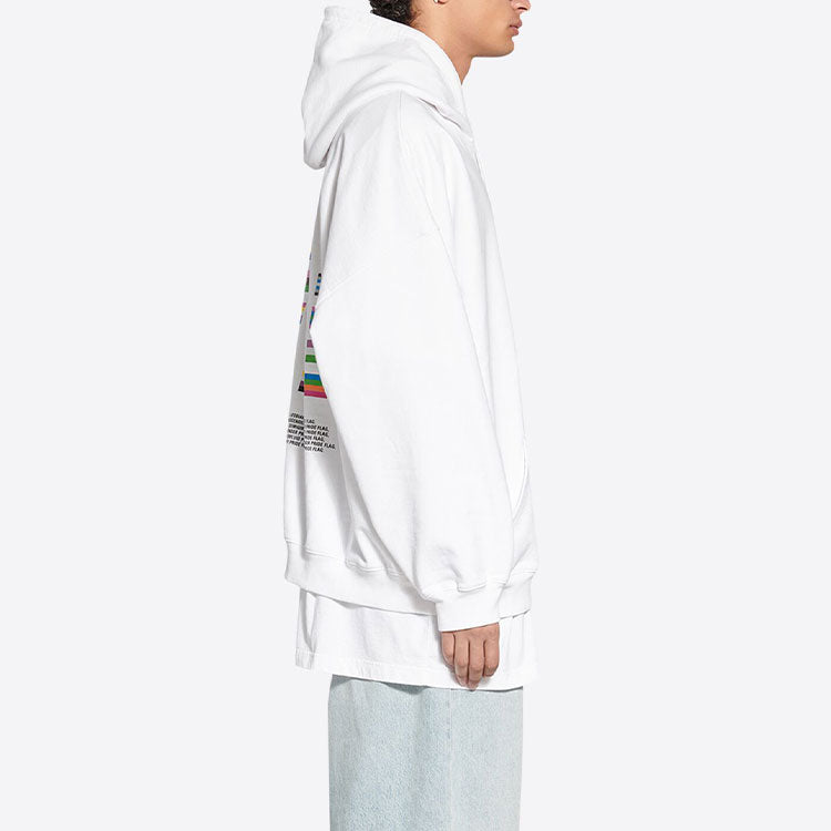 Balenciaga Pride Hoodie Boxy Fit 'White' 651799TMVO30904