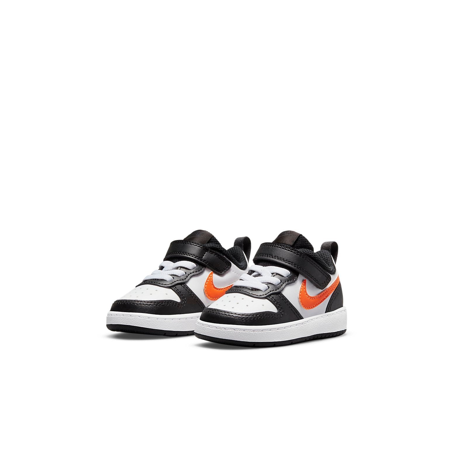 (TD) Nike Court Borough Low 2 'White Black Orange' BQ5453-115