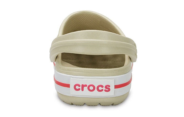 (GS) Crocs Crocband Clogs 'Beige Red' 204537-1AS