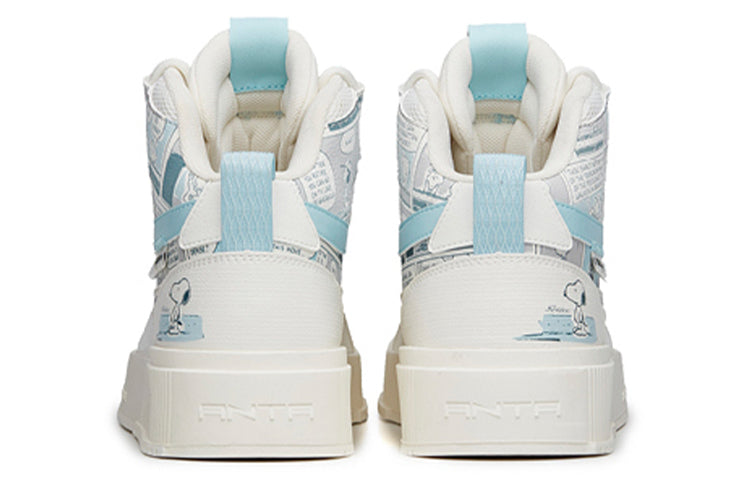 ANTA x SNOOPY Skateboarding Series Sneakers 'White Light Blue' 912138011-7