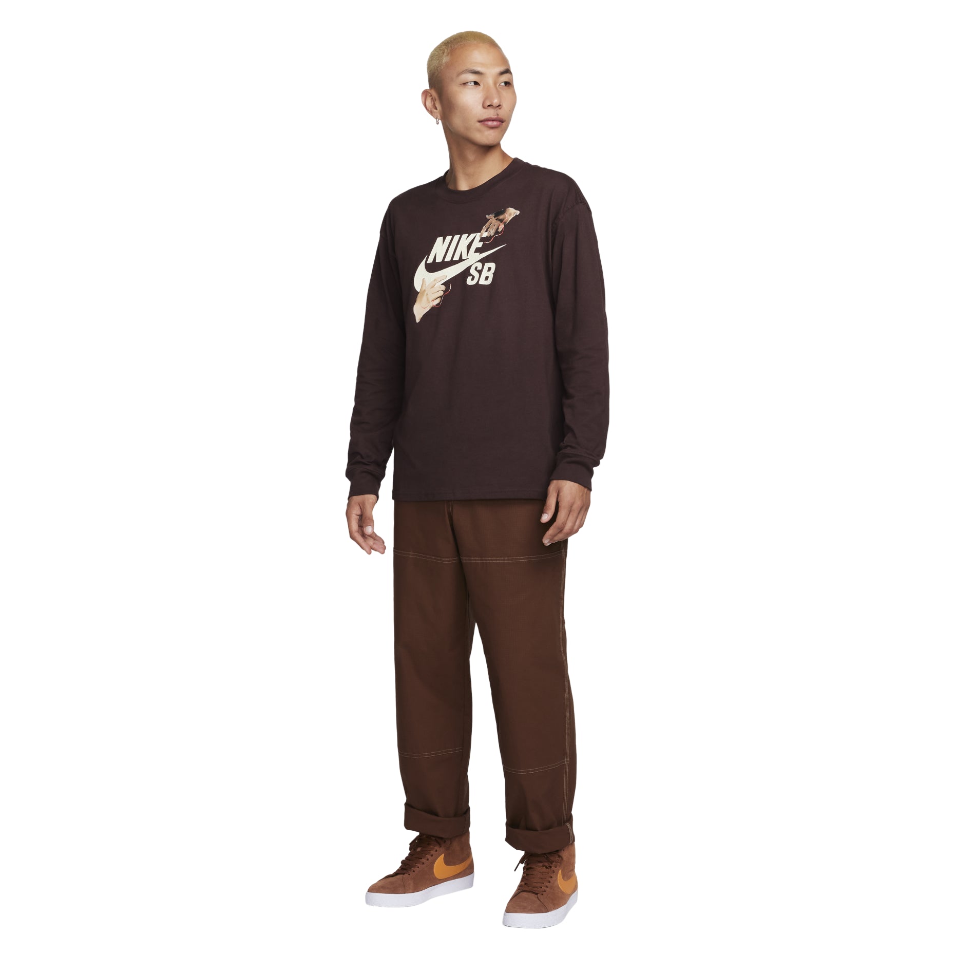 Nike SB Long-Sleeve Skate T-Shirt 'Earth' FQ7682-227