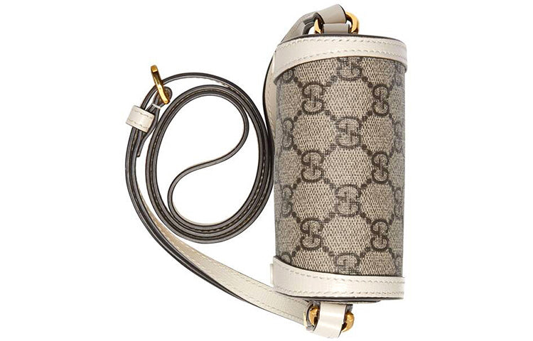 Gucci Horsebit 1955 Logo Canvas Phone Bag Box Shoulder Messenger Bag 'Mini Ebony White' 625615-92TCG-9761