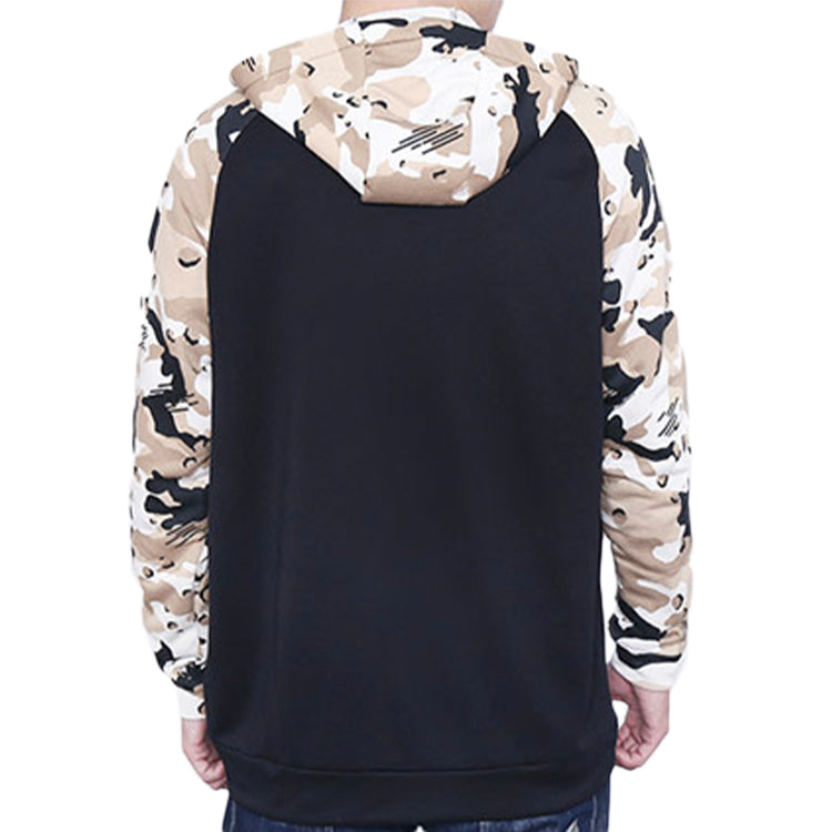 Men's Nike Camouflage Splicing Jacket Black AQ1139-010