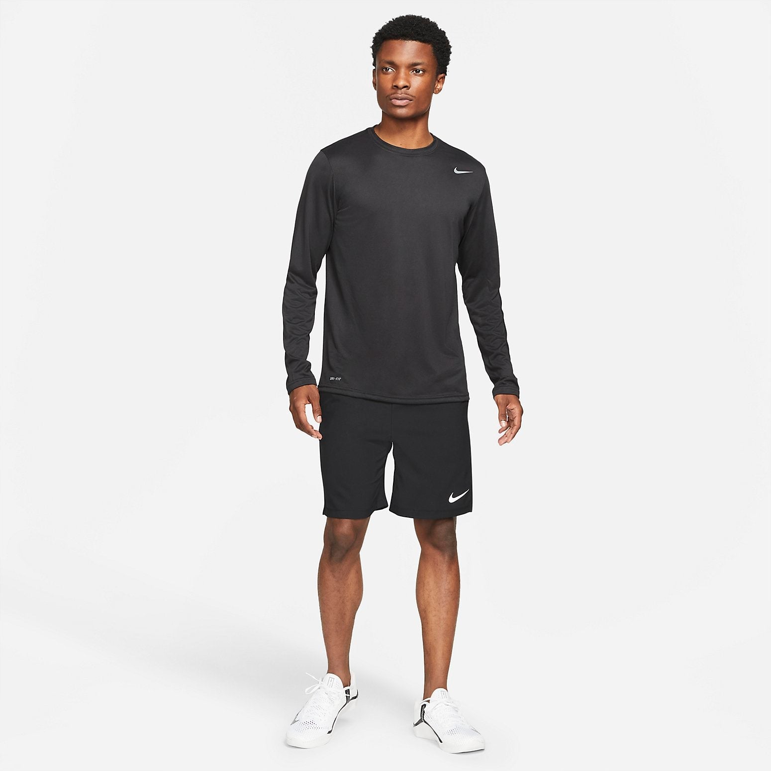 Nike Team Legend Long Sleeve Training Tee 'Black' 727980-010