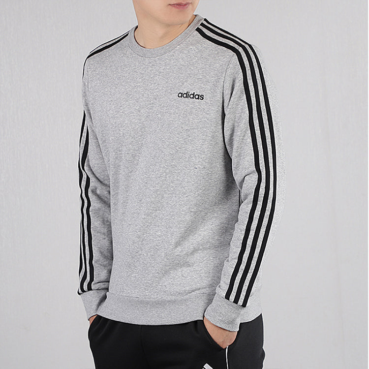 adidas logo Applique Casual Sports Shirt Men Grey DU0486