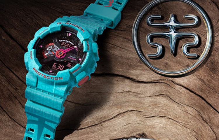 CASIO G-Shock Analog-Digital 'Green Blue' GA-110SGG-3APFS