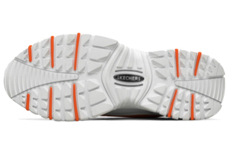 (WMNS) Skechers Energy-Over Joy Low-Top Running Shoes White/Orange 13412-WOR