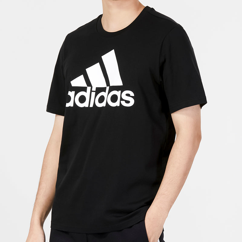 adidas Essentials Single Jersey Big Logo T-shirt 'Black' IC9347