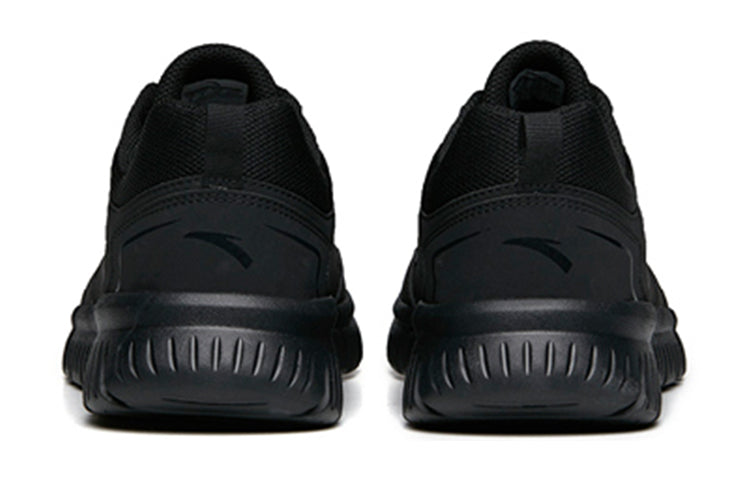 ANTA Running Series Sneakers Leather 'All Black' 912035527R-11