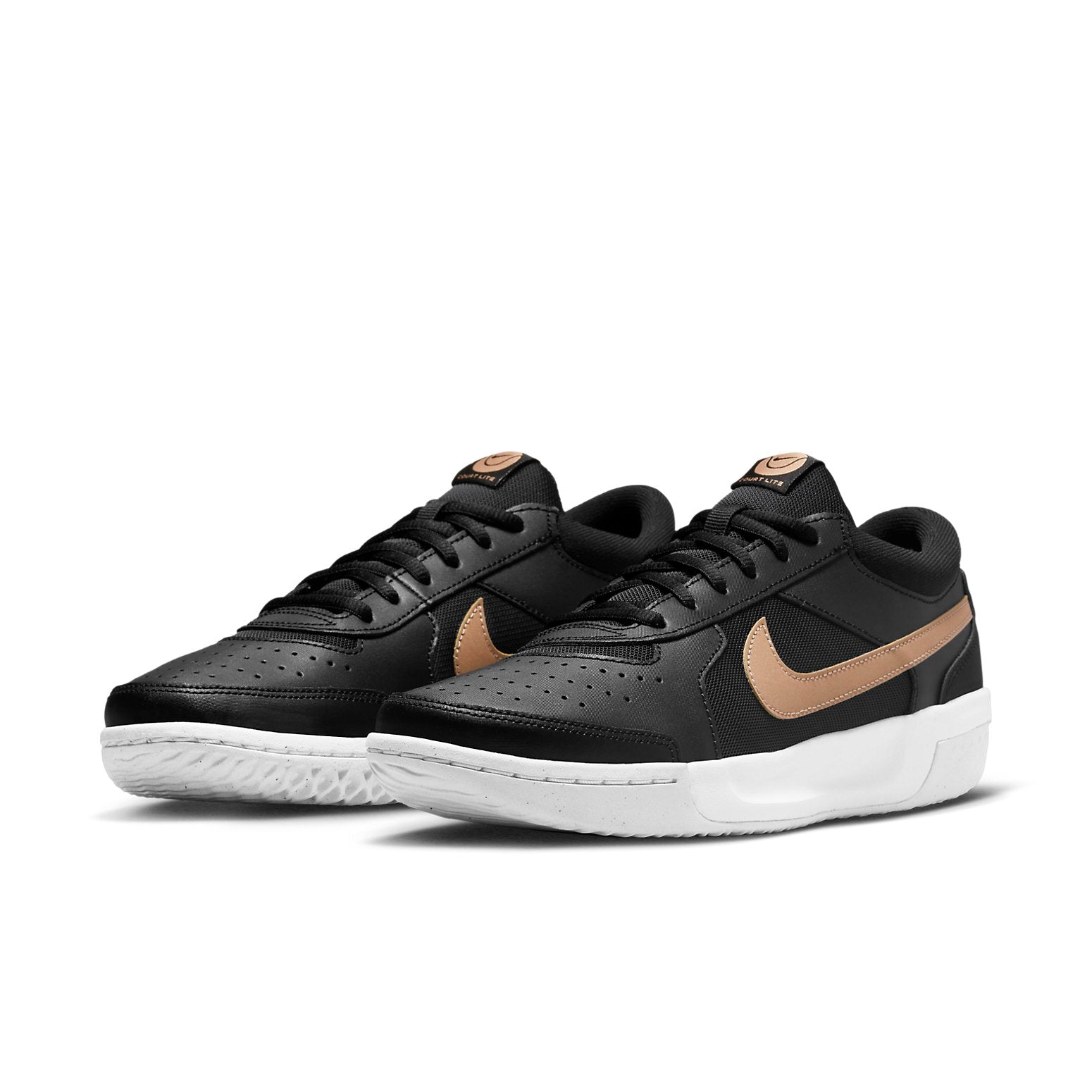 (WMNS) Nike Court Air Zoom Lite 3 'Black Metallic Gold' DV3279-001
