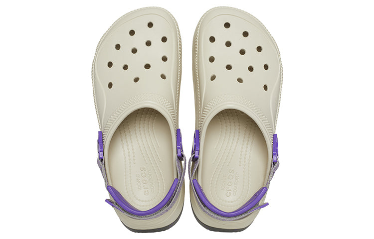 (WMNS) Crocs Classic Hiker Xscape Croslite Clogs 'Beige Purple' 208365-2CF