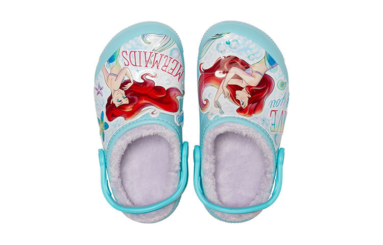 (GS) Crocs Fun Lab Disney Little Mermaid Clogs 'Sky Blue White' 206281-4O9