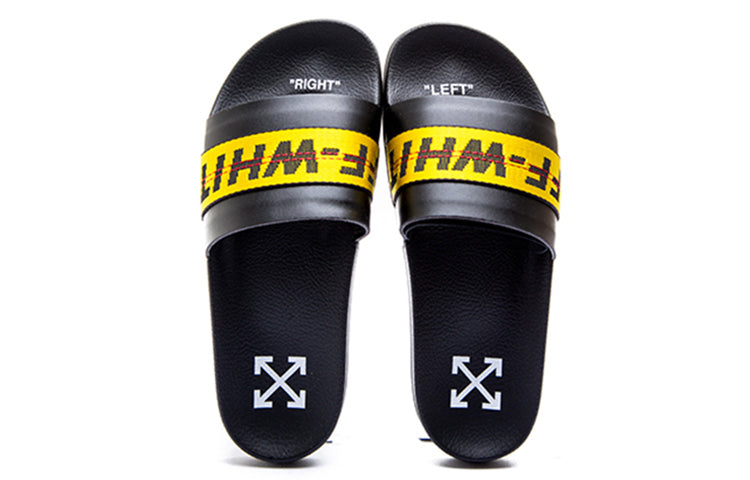 Off-White Sliders 'Black Yellow' OMIA088R20C220551060