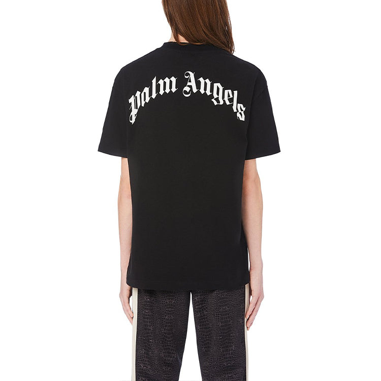 Palm Angels Printing Round Neck T-shirt 'Black' PMAA001E20JER0131055