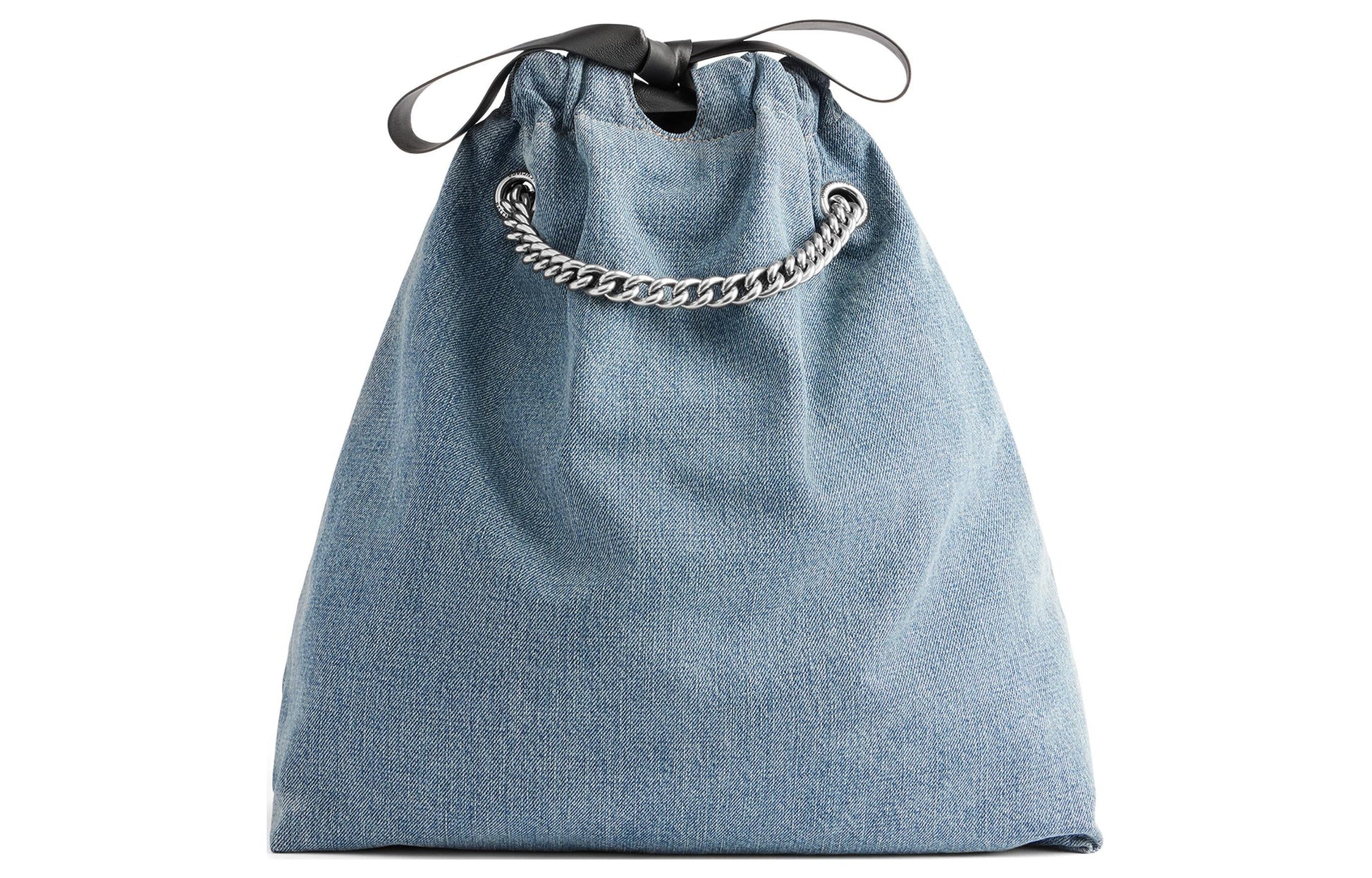 (WMNS) Balenciaga Crush Medium Tote Bag Denim 'Blue' 7429412AAYA4661
