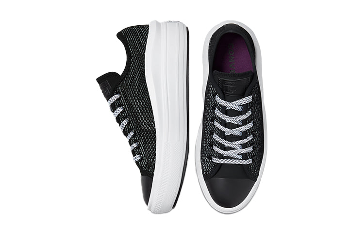 (WMNS) Converse Chuck Taylor All Star Move Low 'Black White' 570794C