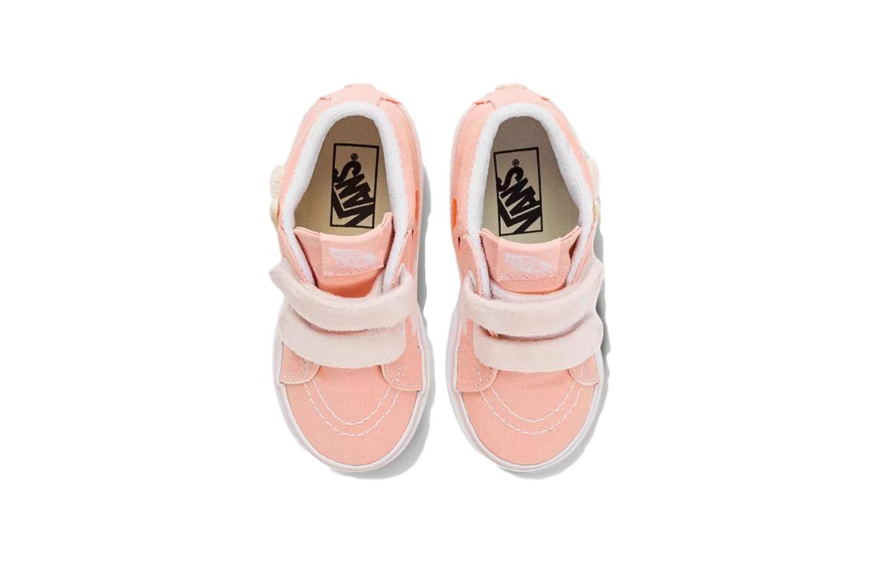 (TD) Vans Garden Party SK8-Mid Reissue Hook and Loop Shoes 'Pink' VN0007Q4BM0